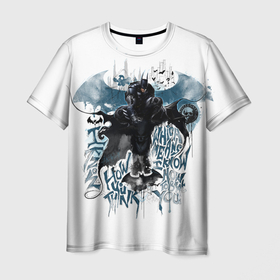 Мужская футболка 3D с принтом Batman: Arkham Knight в Петрозаводске, 100% полиэфир | прямой крой, круглый вырез горловины, длина до линии бедер | batman | batman arkham knight | vdzabma | бэтмен | бэтмен рыцарь аркхема