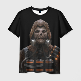 Мужская футболка 3D с принтом Scarecrow в Кировске, 100% полиэфир | прямой крой, круглый вырез горловины, длина до линии бедер | batman | batman arkham knight | scarecrow | vdzabma | бэтмен | бэтмен рыцарь аркхема | пугало