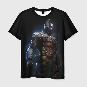 Мужская футболка 3D с принтом Batman: Arkham Knight в Новосибирске, 100% полиэфир | прямой крой, круглый вырез горловины, длина до линии бедер | batman | batman arkham knight | vdzabma | бэтмен | бэтмен рыцарь аркхема