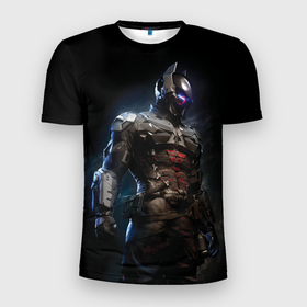Мужская футболка 3D Slim с принтом Batman: Arkham Knight , 100% полиэстер с улучшенными характеристиками | приталенный силуэт, круглая горловина, широкие плечи, сужается к линии бедра | batman | batman arkham knight | vdzabma | бэтмен | бэтмен рыцарь аркхема
