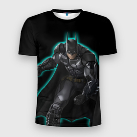 Мужская футболка 3D Slim с принтом Batman: Arkham Knight в Белгороде, 100% полиэстер с улучшенными характеристиками | приталенный силуэт, круглая горловина, широкие плечи, сужается к линии бедра | batman | batman arkham knight | vdzabma | бэтмен | бэтмен рыцарь аркхема