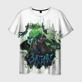Мужская футболка 3D с принтом Batman: Arkham Knight в Санкт-Петербурге, 100% полиэфир | прямой крой, круглый вырез горловины, длина до линии бедер | batman | batman arkham knight | vdzabma | бэтмен | бэтмен рыцарь аркхема