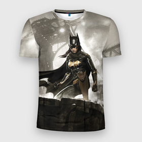 Мужская футболка 3D Slim с принтом Batgirl в Новосибирске, 100% полиэстер с улучшенными характеристиками | приталенный силуэт, круглая горловина, широкие плечи, сужается к линии бедра | batgirl | batman | batman arkham knight | vdzabma | бэтгерл | бэтмен | бэтмен рыцарь аркхема