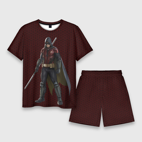 Мужской костюм с шортами 3D с принтом Robin в Белгороде,  |  | batman | batman arkham knight | robin | vdzabma | бэтмен | бэтмен рыцарь аркхема | робин