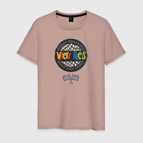 Мужская футболка хлопок с принтом Wacky Races в Санкт-Петербурге, 100% хлопок | прямой крой, круглый вырез горловины, длина до линии бедер, слегка спущенное плечо. | vdosadir | wacky races | безумные гонки | ханна барбера