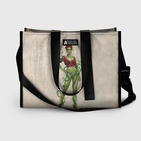 Сумка-шоппер 3D с принтом Poison Ivy сумки в Тюмени, 100% полиэстер | застегивается на металлическую кнопку; внутренний карман застегивается на молнию. Стенки укреплены специальным мягким материалом, чтобы защитить содержимое от несильных ударов
 | 