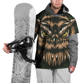 Накидка на куртку 3D с принтом Хищная сова , 100% полиэстер |  | Тематика изображения на принте: adventure | outdoor | глаза | злая | лес | плакат | приключения | природа | птица | сова | хищная