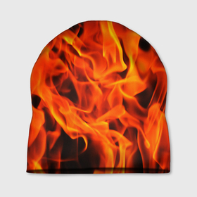 Шапка 3D с принтом Огонь в Тюмени, 100% полиэстер | универсальный размер, печать по всей поверхности изделия | fire | в огне | взрыв | огненный | огонь | пожар | текстура