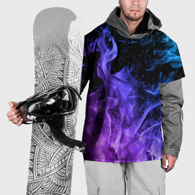 Накидка на куртку 3D с принтом Огонь неон в Петрозаводске, 100% полиэстер |  | Тематика изображения на принте: абстракция | горит | неон | неоновый | огонь | пламя | пожар | синий | текстура | фиолетовый | яркий