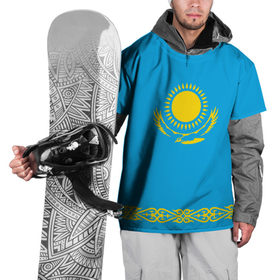 Накидка на куртку 3D с принтом Казахстан в Санкт-Петербурге, 100% полиэстер |  | Тематика изображения на принте: kazakhstan | казахстан
