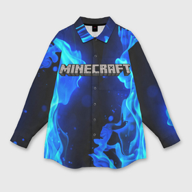 Мужская рубашка oversize 3D с принтом Minecraft в Екатеринбурге,  |  | creeper | game | minecraft | блоки | игра | квадраты | компьютерная | крипер | майнкрафт | огонь