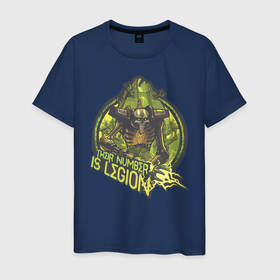 Мужская футболка хлопок с принтом Their number is legion , 100% хлопок | прямой крой, круглый вырез горловины, длина до линии бедер, слегка спущенное плечо. | Тематика изображения на принте: 