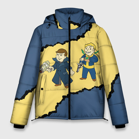 Мужская зимняя куртка 3D с принтом Fallout New Vegas Boys в Тюмени, верх — 100% полиэстер; подкладка — 100% полиэстер; утеплитель — 100% полиэстер | длина ниже бедра, свободный силуэт Оверсайз. Есть воротник-стойка, отстегивающийся капюшон и ветрозащитная планка. 

Боковые карманы с листочкой на кнопках и внутренний карман на молнии. | Тематика изображения на принте: boy | fallout | game | newvegas | nukacola | shelter | автомат | апокалипсис | вегас | война | игра | игроман | компьютерные | лого | логотип | логотипигры | оружие | пистолет | постапокалипсис | пули | симулятор | убежище | ф