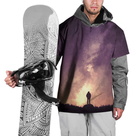 Накидка на куртку 3D с принтом Бесконечный космос  Infinite space в Кировске, 100% полиэстер |  | man | space | бесконечный | вселенная | галактика | космос | силуэт | человек