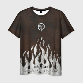 Мужская футболка 3D с принтом cs:go   Оксидное пламя в Санкт-Петербурге, 100% полиэфир | прямой крой, круглый вырез горловины, длина до линии бедер | blaze | csgo | oxide | игра | контра | контрстрайк | кс | ксго | огонь | оксидное | пламя | скины | страйк