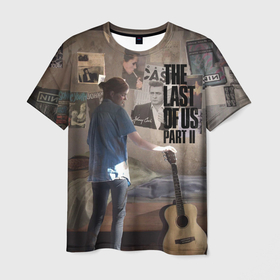 Мужская футболка 3D с принтом The Last of Us part 2 в Кировске, 100% полиэфир | прямой крой, круглый вырез горловины, длина до линии бедер | ellie | games | joel | naughty dog | night | джоэл | игры | ночь | одни из нас | часть 2 | элли