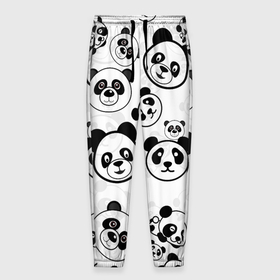 Мужские брюки 3D с принтом Панды в Санкт-Петербурге, 100% полиэстер | манжеты по низу, эластичный пояс регулируется шнурком, по бокам два кармана без застежек, внутренняя часть кармана из мелкой сетки | арт | животное | животные | зверь | картинка | коала | медведь | мишка | настроение | пальма | панда | панды | рисунок | текстура