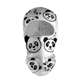 Балаклава 3D с принтом Панды в Тюмени, 100% полиэстер, ткань с особыми свойствами — Activecool | плотность 150–180 г/м2; хорошо тянется, но при этом сохраняет форму. Закрывает шею, вокруг отверстия для глаз кайма. Единый размер | арт | животное | животные | зверь | картинка | коала | медведь | мишка | настроение | пальма | панда | панды | рисунок | текстура