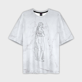 Мужская футболка oversize 3D с принтом Афродита в Курске,  |  | афродита | скульптура | статуя