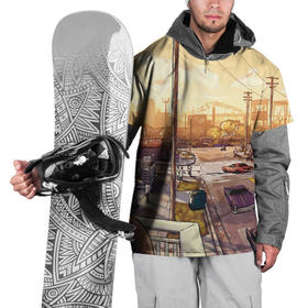 Накидка на куртку 3D с принтом GTA San Andreas в Новосибирске, 100% полиэстер |  | Тематика изображения на принте: gta | gta sa | gta san andreas | арт gta | гта са | район sj | сан андреас