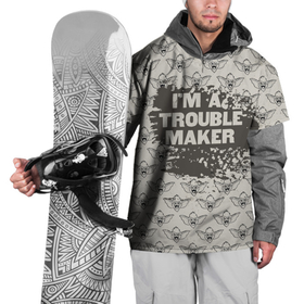 Накидка на куртку 3D с принтом Im a trouble maker в Новосибирске, 100% полиэстер |  | gizmo | gremlins | mogwai | vdzajul | гизмо | гремлины | магвай