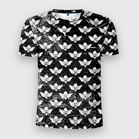 Мужская футболка 3D Slim с принтом Гремлины в Курске, 100% полиэстер с улучшенными характеристиками | приталенный силуэт, круглая горловина, широкие плечи, сужается к линии бедра | gizmo | gremlins | mogwai | vdzajul | гизмо | гремлины | магвай