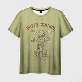 Мужская футболка 3D с принтом OUTTA CONTROL в Новосибирске, 100% полиэфир | прямой крой, круглый вырез горловины, длина до линии бедер | gizmo | gremlins | magwai | vdzajul | гизмо | гремлины | магвай