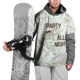 Накидка на куртку 3D с принтом Party all night в Санкт-Петербурге, 100% полиэстер |  | gizmo | gremlins | mogwai | vdzajul | гизмо | гремлины | магвай