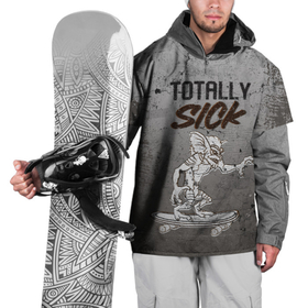 Накидка на куртку 3D с принтом Totaly sick в Новосибирске, 100% полиэстер |  | Тематика изображения на принте: gizmo | gremlins | mogwai | vdzajul | гизмо | гремлины | магвай