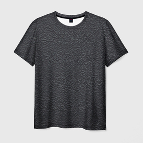 Мужская футболка 3D с принтом текстура черная кожа рельеф , 100% полиэфир | прямой крой, круглый вырез горловины, длина до линии бедер | классика | кожаный | объем | повседневный | под кожу | рельеф | стиль | текстура | черная кожа