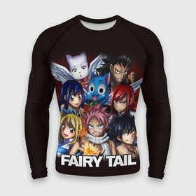 Мужской рашгард 3D с принтом Fairy Tail  logo and heroes ,  |  | fairy tail | аниме | анимэ | манга | мультфильм | персонаж | сказка | фаир таил | фаиру таил | фейри тейл | фильм | хвост феи