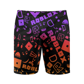 Мужские шорты спортивные с принтом ROBLOX  РОБЛОКС ,  |  | dynablocks | for kids | funny | roblox | robux | roleplay | белый | блоки | вселенная | герои | красный | кубики | роблокс | симулятор