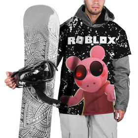 Накидка на куртку 3D с принтом Roblox piggy Свинка Пигги. в Екатеринбурге, 100% полиэстер |  | Тематика изображения на принте: game | gamer | logo | minecraft | piggi | roblox | simulator | игра | конструктор | лого | пигги | свинья | симулятор | строительство | фигура