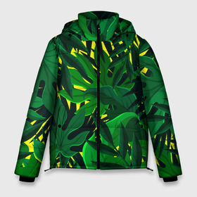 Мужская зимняя куртка 3D с принтом В джунглях в Белгороде, верх — 100% полиэстер; подкладка — 100% полиэстер; утеплитель — 100% полиэстер | длина ниже бедра, свободный силуэт Оверсайз. Есть воротник-стойка, отстегивающийся капюшон и ветрозащитная планка. 

Боковые карманы с листочкой на кнопках и внутренний карман на молнии. | Тематика изображения на принте: nature | summer | азия | бали | бамбук | деревья | джунгли | жара | зелень | кусты | лес | летний | лето | листья | море | острова | отдых | отпуск | пальмы | папоротник | пляж | природа | растения | солнце