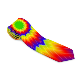 Галстук 3D с принтом Tie-Dye , 100% полиэстер | Длина 148 см; Плотность 150-180 г/м2 | abstract | colorful | dye | gradient | texture | tie | абстракция | градиент | дай | тай | текстура | цветной
