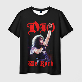 Мужская футболка 3D с принтом Dio 1 в Кировске, 100% полиэфир | прямой крой, круглый вырез горловины, длина до линии бедер | dio | hard | rock | ronnie james dio | дио | рок | хард