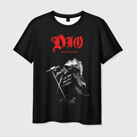 Мужская футболка 3D с принтом Dio 6 в Тюмени, 100% полиэфир | прямой крой, круглый вырез горловины, длина до линии бедер | dio | hard | rock | ronnie james dio | дио | рок | хард