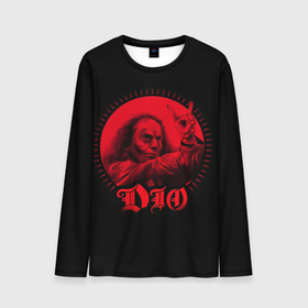 Мужской лонгслив 3D с принтом Dio #13 в Петрозаводске, 100% полиэстер | длинные рукава, круглый вырез горловины, полуприлегающий силуэт | Тематика изображения на принте: dio | hard | rock | ronnie james dio | дио | рок | хард