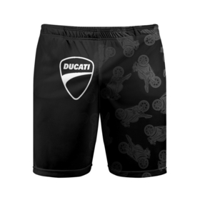 Мужские шорты спортивные с принтом DUCATI [1] в Тюмени,  |  | ducati | moto | дукати | мото | мотоцикл