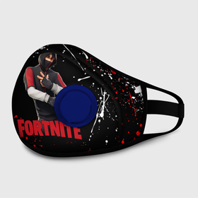 Маска из неопрена с принтом FORTNITE x IKONIK в городе Новоалтайск, неопрен 100% | Форма огибающая нос. Резинки для ушей с дополнительной резинкой на затылке. Клапан для выдоха для активного дыхания при занятиях спортом. Эластичный материал маски и окантовки для лучшего растяжения и прилегания маски.  | Тематика изображения на принте: deadmau5 | fortnite | fortnite 2 | fortnite x маршмелло | ikonik | marshmello | ninja | ninja streamer | raven | travis scott | ворон | иконик | ниндзя | пили | рейвен | трэвис скотт | фортнайт