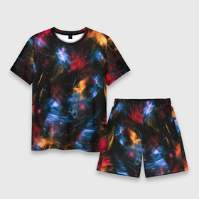 Мужской костюм с шортами 3D с принтом КОСМИЧЕСКИЕ ВОЛНЫ ,  |  | colors | galaxy | paints | space | star
nebula | texture | абстракция | брызги | вселенная | галактика | звезда | звезды | космический | краски | планеты | текстуры