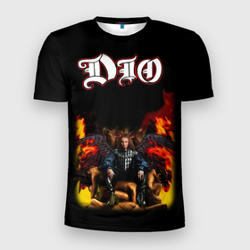Мужская футболка 3D спортивная с принтом Dio в Новосибирске, 100% полиэстер с улучшенными характеристиками | приталенный силуэт, круглая горловина, широкие плечи, сужается к линии бедра | dio | hard | rock | ronnie james dio | дио | рок | хард
