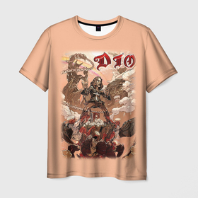 Мужская футболка 3D с принтом Dio 35 в Екатеринбурге, 100% полиэфир | прямой крой, круглый вырез горловины, длина до линии бедер | Тематика изображения на принте: dio | hard | rock | ronnie james dio | дио | рок | хард