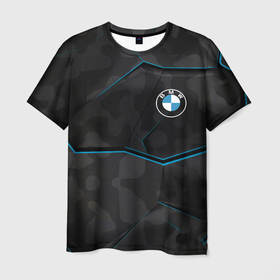 Мужская футболка 3D с принтом BMW. , 100% полиэфир | прямой крой, круглый вырез горловины, длина до линии бедер | abstract | avto | bmw | bmw 2020 | bmw performance | brand | car | geometry | motorsport | sport | texture | абстракция | авто | автомобильные | бмв | бренд | геометрия | машины | моторспорт | спорт | текстура