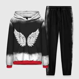 Мужской костюм 3D (с толстовкой) с принтом Im an angel ,  |  | angel | birds | fly | wings | ангел | бабочка | богиня | воздушный | демон | дым | космос | крылья | лебедь | летать | летучий | милые | мифические | небесный | небо | облако | пегас | перья | прикольные | птица | рай
