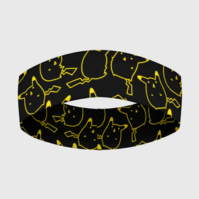 Повязка на голову 3D с принтом Покемоны в Тюмени,  |  | doodling | pikachu | pokemon | textures | дудлинг | желтый покемон | пика пика | пикачу | покемон | покемоны | стикербомбинг | текстуры | фон