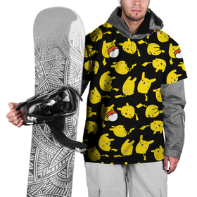 Накидка на куртку 3D с принтом Пикачу в Новосибирске, 100% полиэстер |  | doodling | pikachu | pokemon | textures | дудлинг | желтый покемон | пика пика | пикачу | покемон | покемоны | стикербомбинг | текстуры | фон