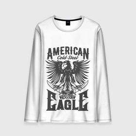 Мужской лонгслив 3D с принтом Американский орел (Z) в Санкт-Петербурге, 100% полиэстер | длинные рукава, круглый вырез горловины, полуприлегающий силуэт | aa | american | the united states of america | usa | аа | америка | американский орел | герб | орел | соединённые штаты америки | сша