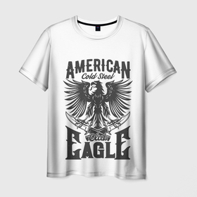 Мужская футболка 3D с принтом Американский орел (Z) в Белгороде, 100% полиэфир | прямой крой, круглый вырез горловины, длина до линии бедер | Тематика изображения на принте: aa | american | the united states of america | usa | аа | америка | американский орел | герб | орел | соединённые штаты америки | сша