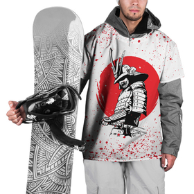 Накидка на куртку 3D с принтом Самурай в каплях крови (Z) в Санкт-Петербурге, 100% полиэстер |  | samurai | буке | воин | вояк | мононофу | мститель | мушя | ниндзя | сабурай | самурай | самурай в крови | слуга | солдат | цувамоно